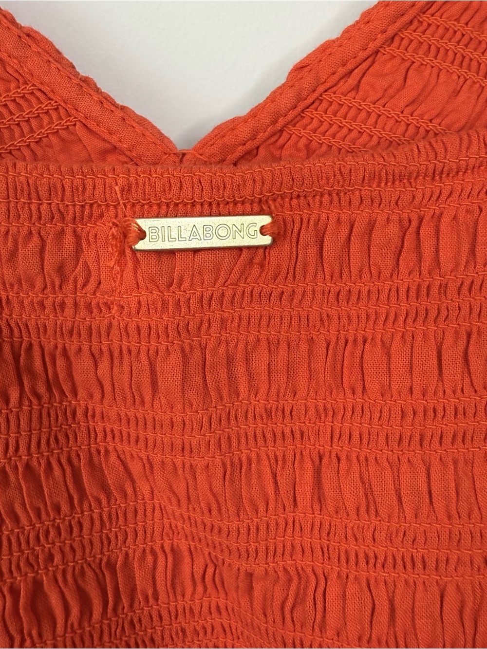 Billabong | NWT Orange Cotton Such a Trip Dress Size Small - Picture 3 of 7
